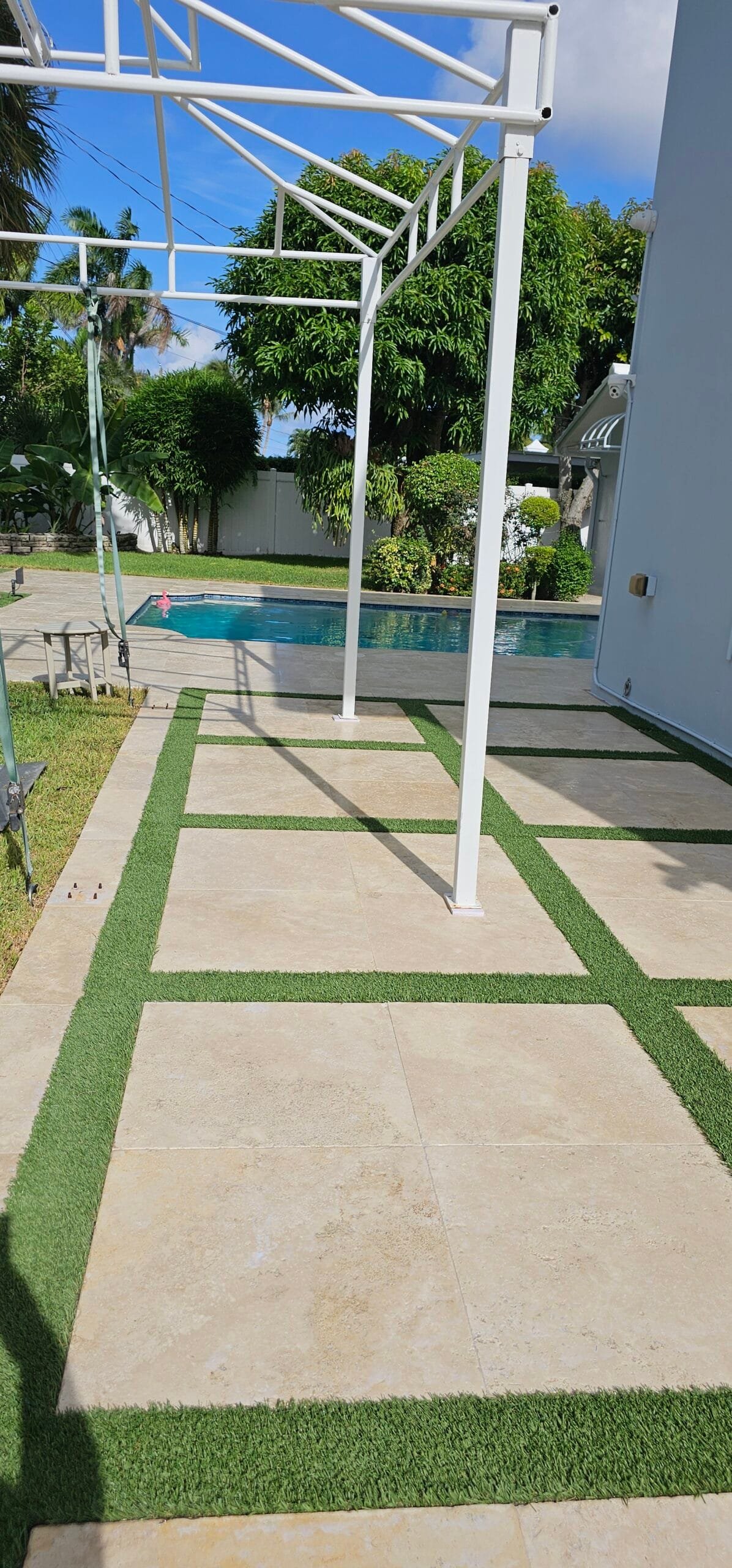 Pavers with Grass in Between
